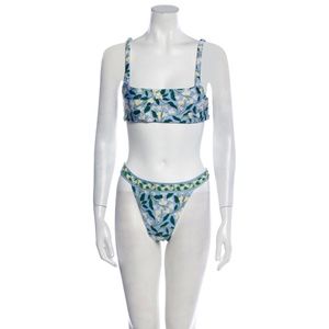 AGUA BY AGUA BENDITA LLUVIA DOS GARDENIAS FLORAL BIKINI BOTTOMS - NWT